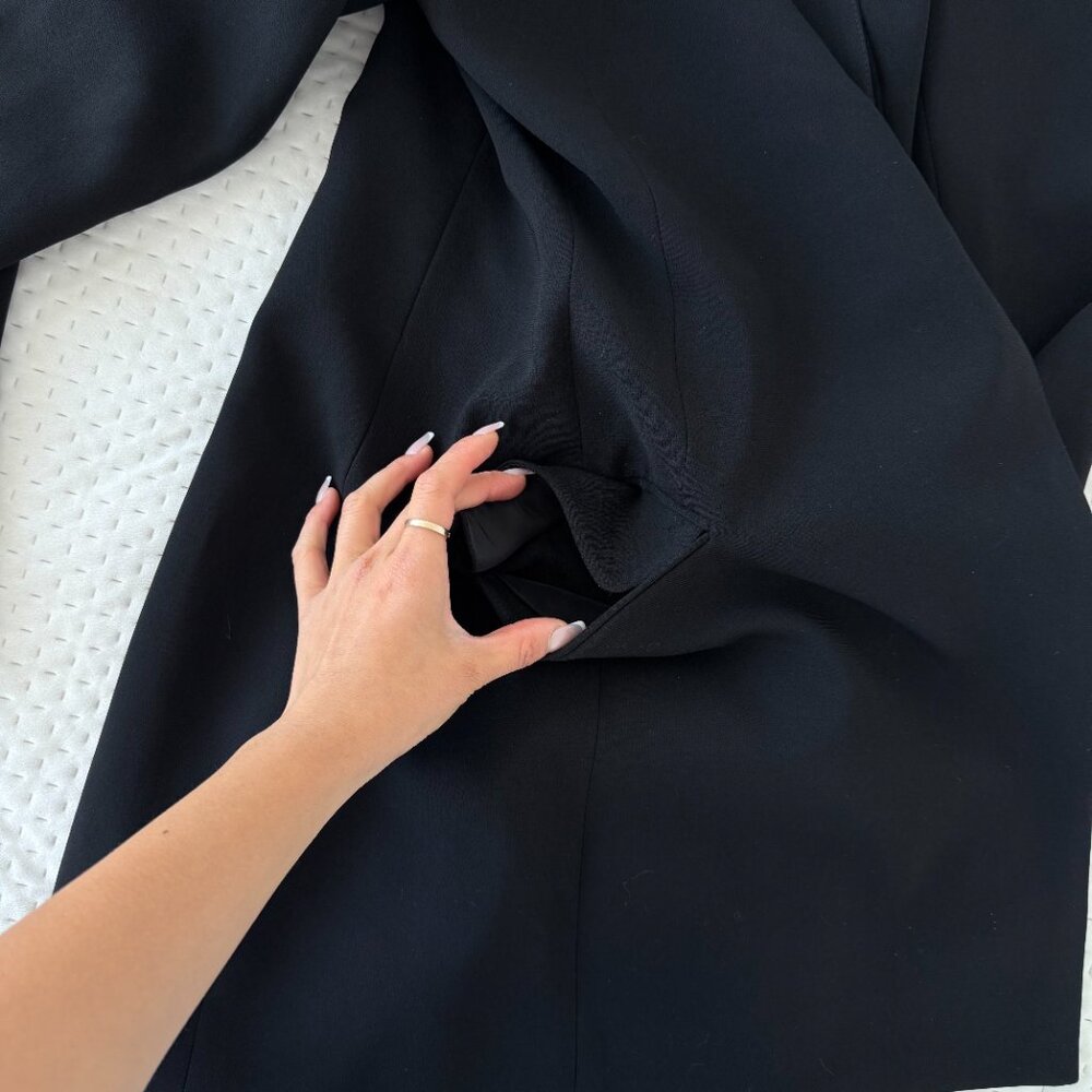 ARITZIA BABATON BLACK BLAZER MINI DRESS 00 - Picture 7 of 7